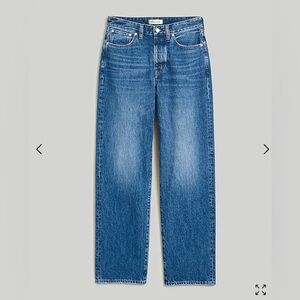Madewell tall curvy low slung straight jeans